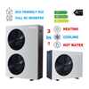 Meilleur coût système de chauffage pompe à chaleur air/eau R32 EVI